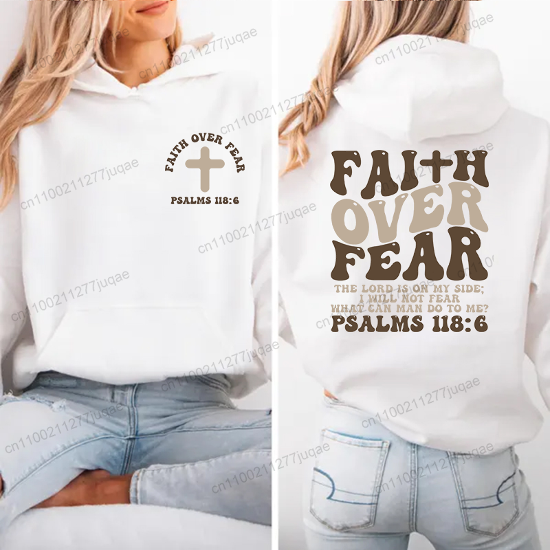 Women Fashion Over The Years - Faith Over Fear – sweat-shirt imprimé