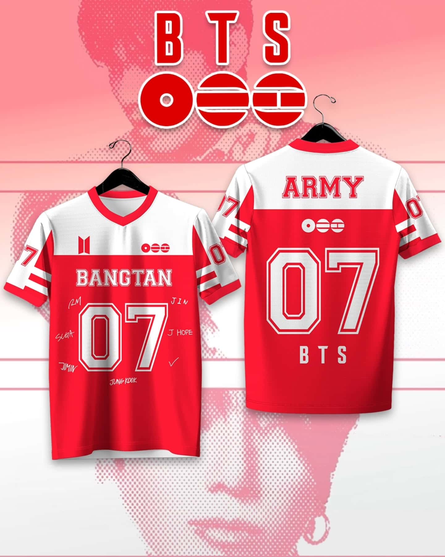 Women'S Fashion Rugby Top - Nouveau Maillot de Rugby BTS ARMY