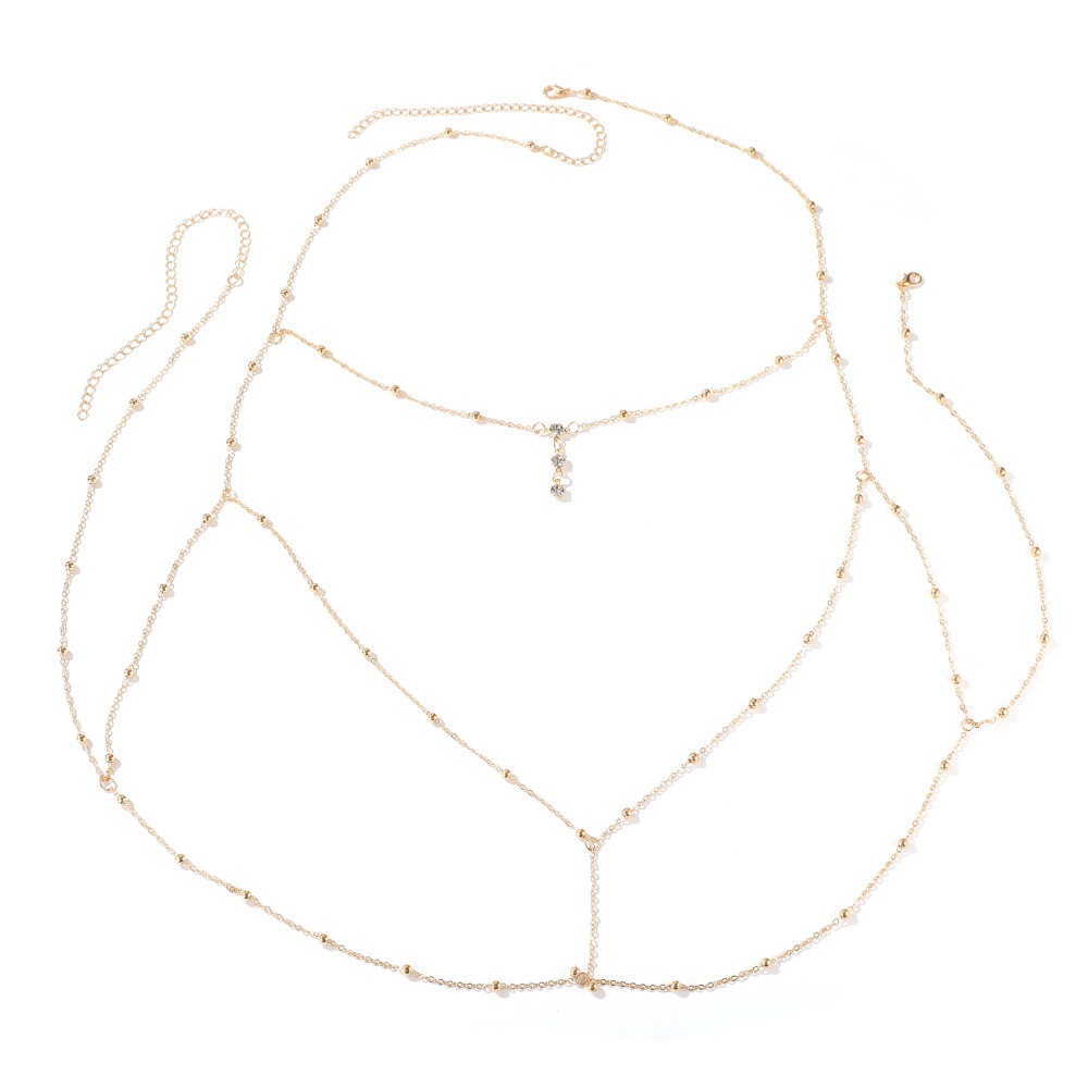 Women'S Fashion Harness - Bijoux de poitrine en cristal pour