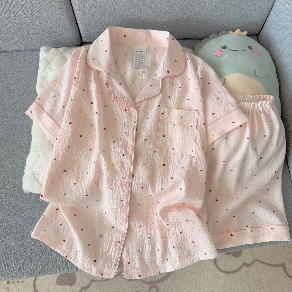 Women Fashion Images - Ensemble pyjama en coton imprimé à
