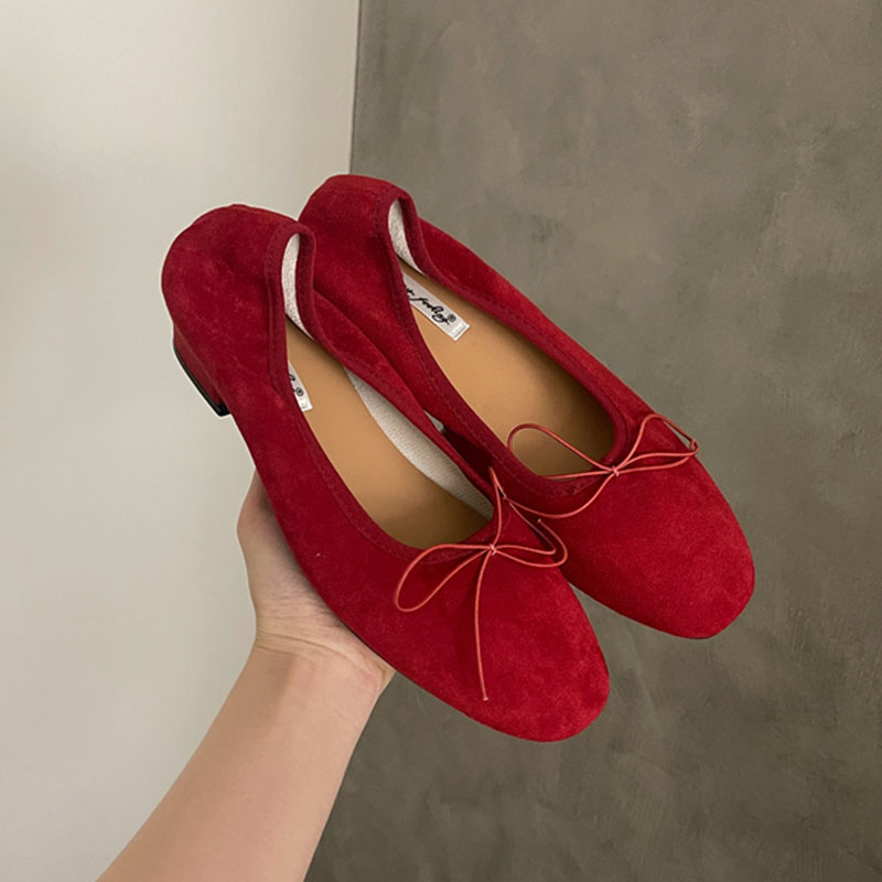 Women'S Fashion Spring 2025 - Mode papillon-noeud dames sans lacet pompes