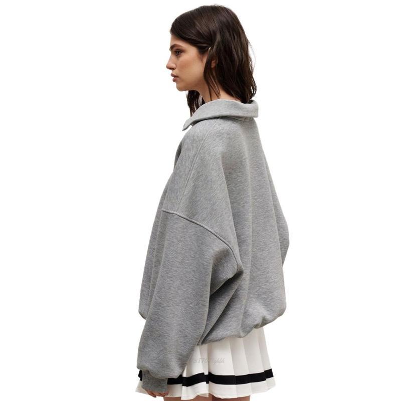 Women'S Fashion Quarter Zip - X5XA – sweat-shirt à manches longues