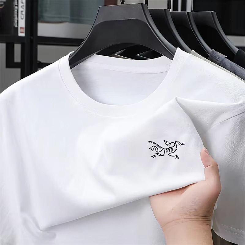 Women Fashion Brand Logo - T-shirt blanc classique avec logo squelette