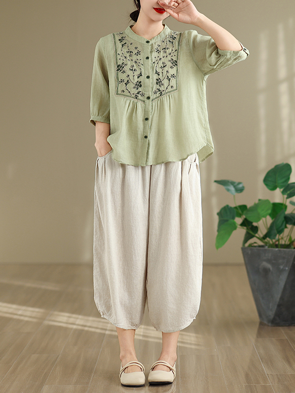 Women Fashion Over The Years - Ensemble en coton et lin tendance