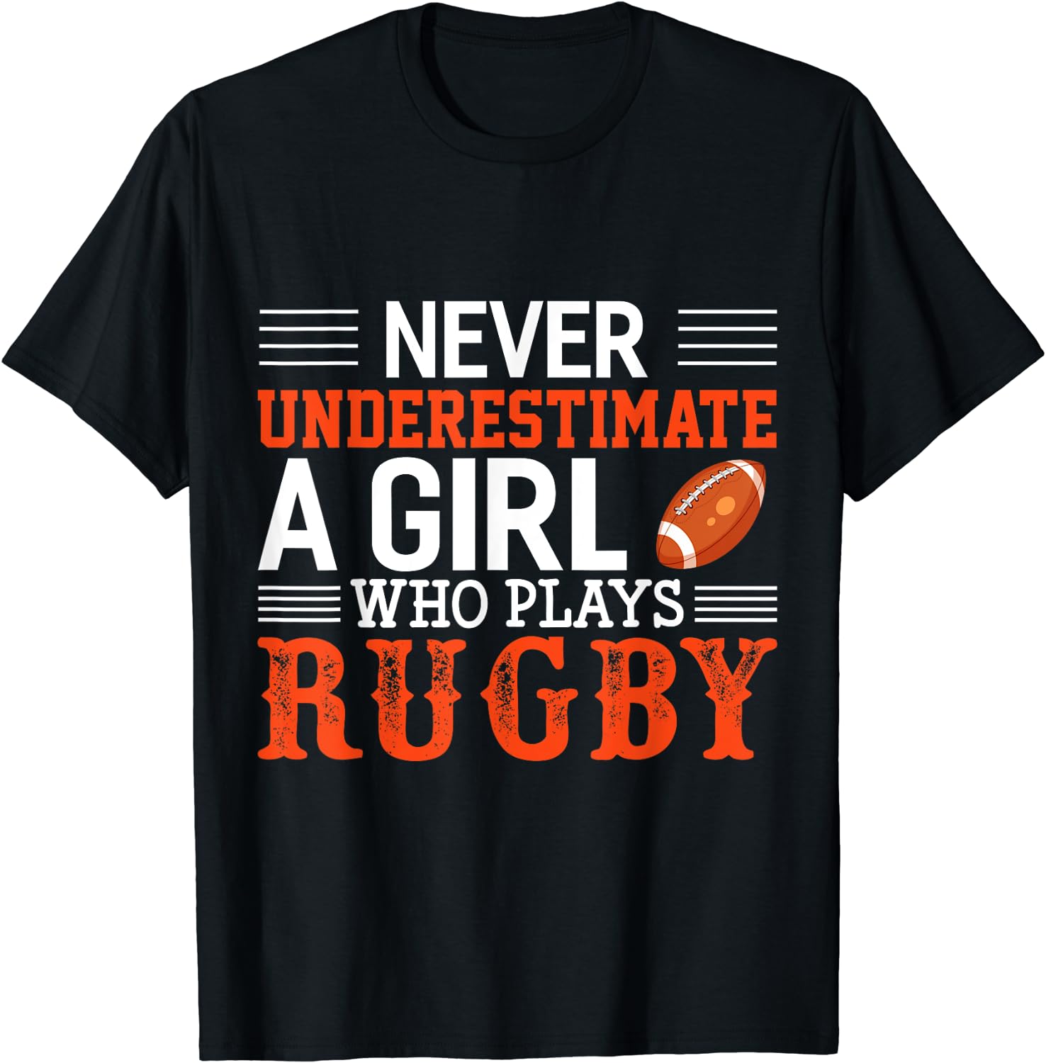 Women'S Fashion Rugby Top - Drôle Rugby ne sous-estimez jamais une