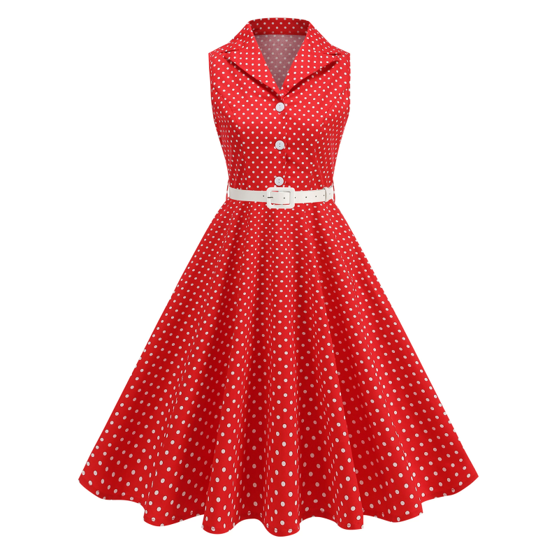 Women'S Fashion In The 1950S - Robe d'été sans manches pour filles,