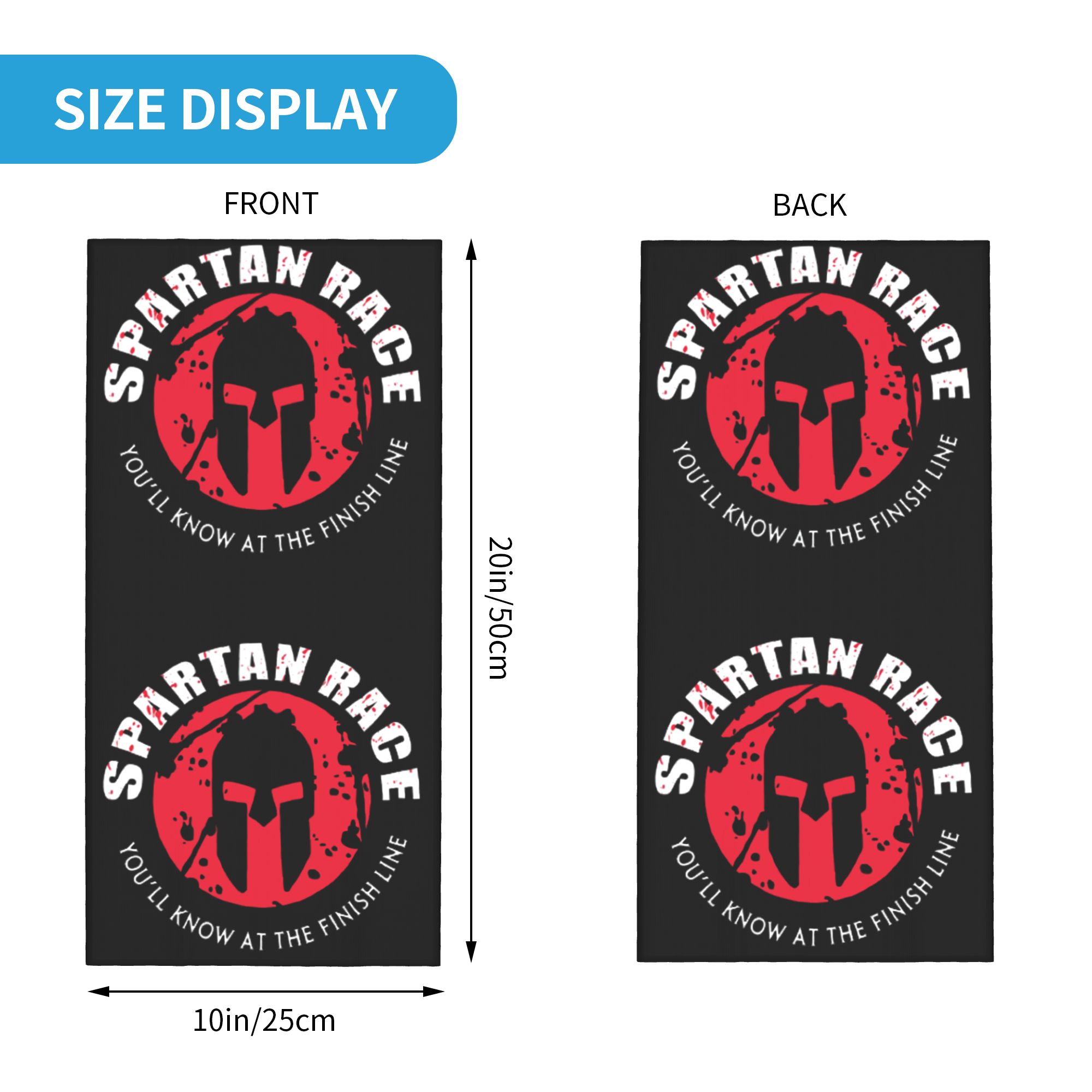 Grand bandana avec logo Sparta - Women Fashion Logo avis et prix