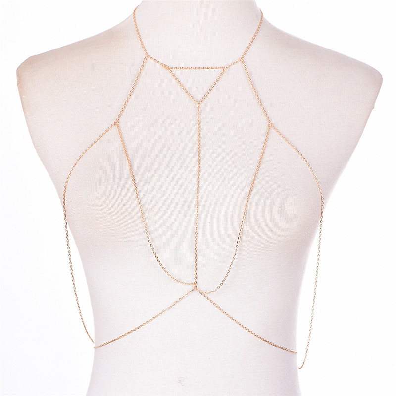 Soutien-gorge à maillons dorés - Women'S Fashion Harness avis et prix