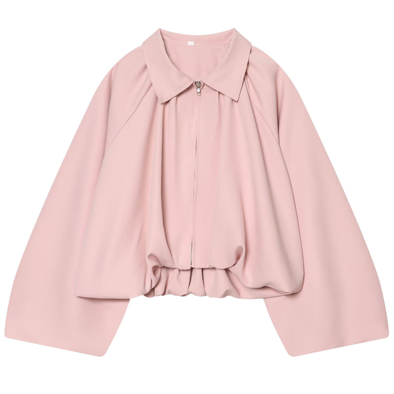 Blouson court rose ample pour  - Women'S Fashion Quarter Zip avis et prix