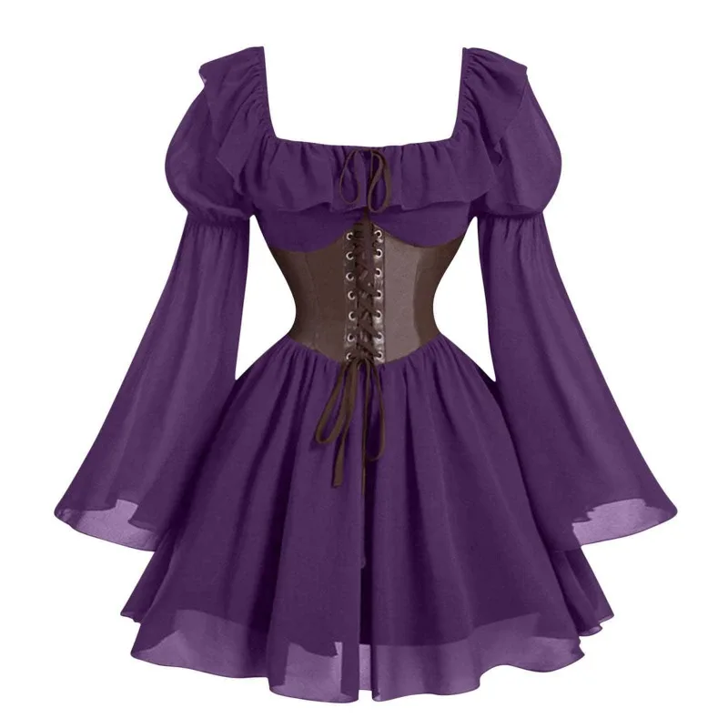 Robe à manches longues pour fe - Women'S Fashion Renaissance Period avis et prix