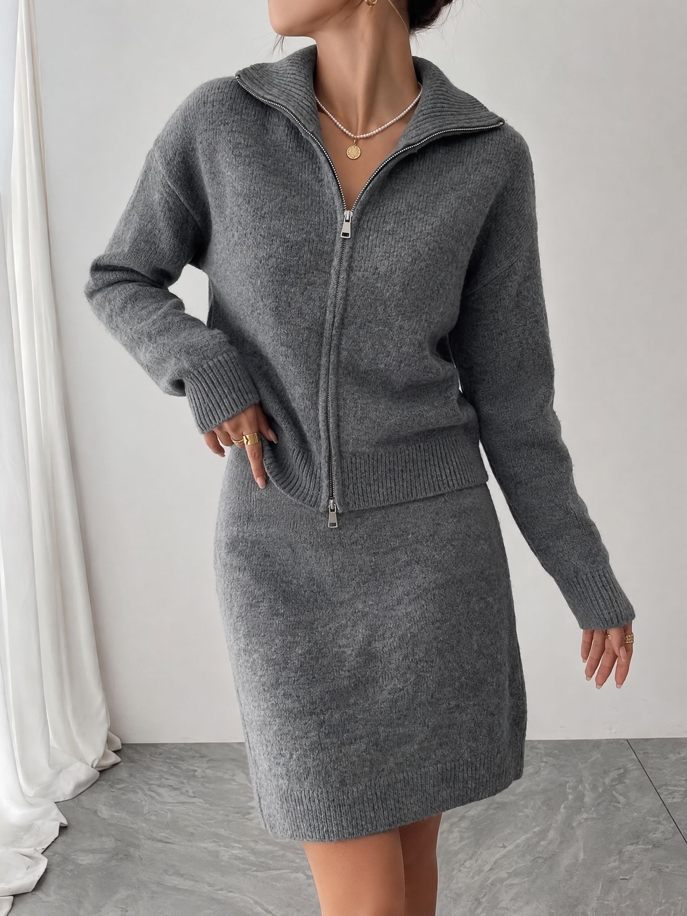 Ensemble deux pièces élégant e - Women'S Fashion Quarter Zip avis et prix