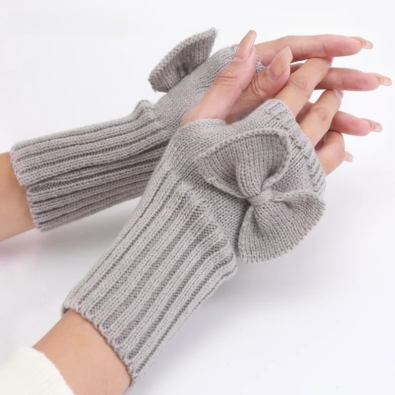 Gants sans doigts en tricot av - Women Fashion Gloves avis et prix