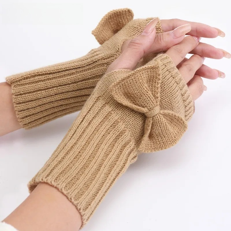 Gants sans doigts en tricot av - Women Fashion Gloves avis et prix