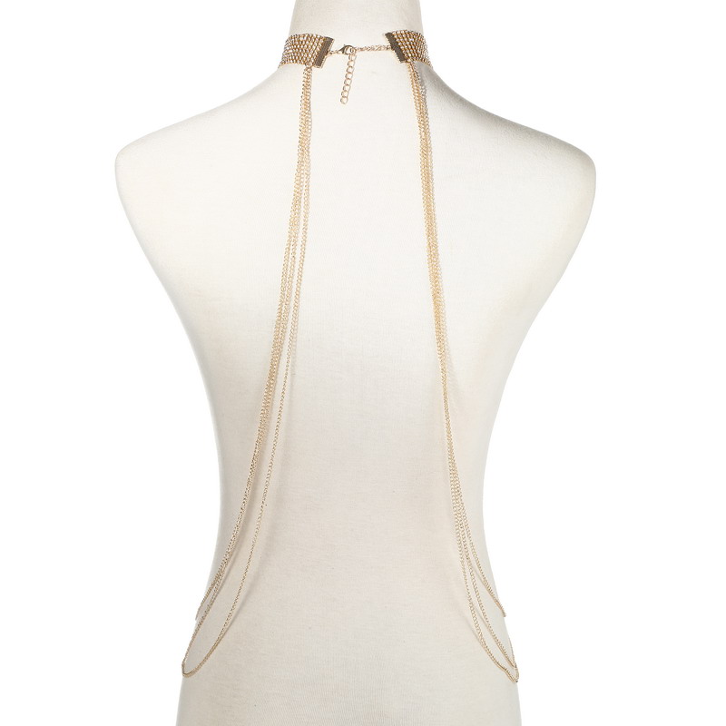 Chaîne de corps couleur or pou - Women'S Fashion Harness avis et prix