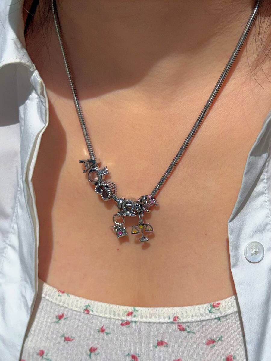 1 collier rétro en forme de cœ - Women'S Fashion Renaissance Period avis et prix