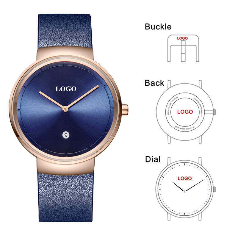 Montre à cadran bleu avec brac - Women Fashion Logo avis et prix