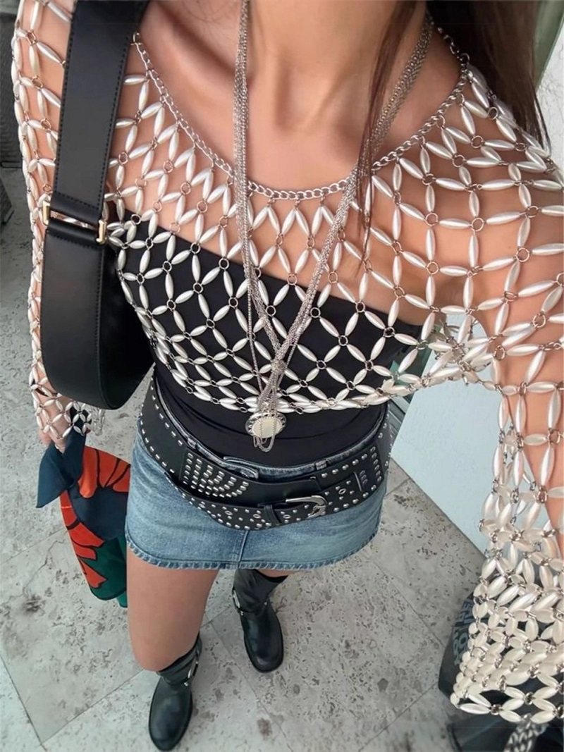 Chemise en résille à manches l - Women'S Fashion Harness avis et prix