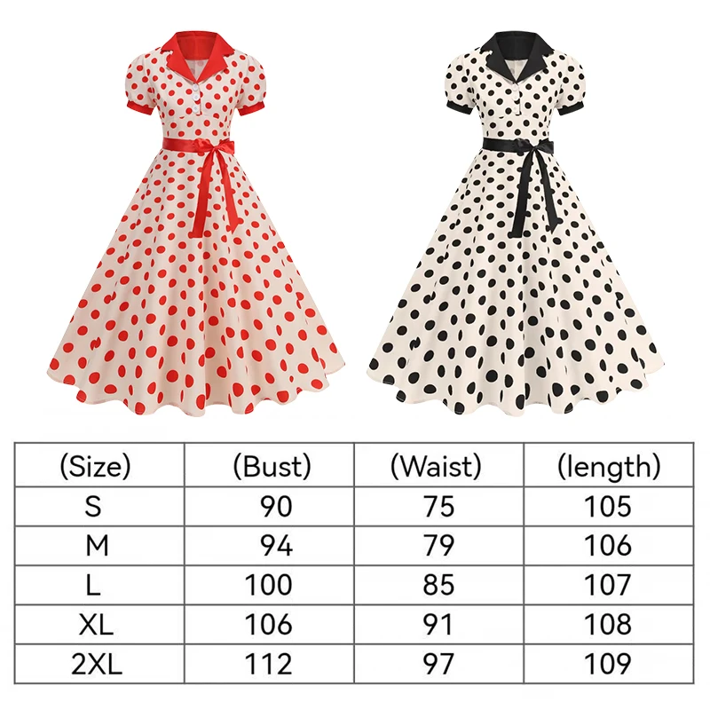 Vintage à pois robe d'été femm - Women'S Fashion In The 1950S avis et prix