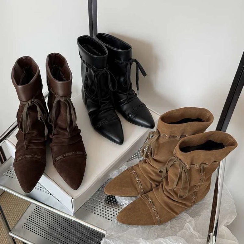 Bottines courtes à talons fins - Women Fashion Youtube avis et prix