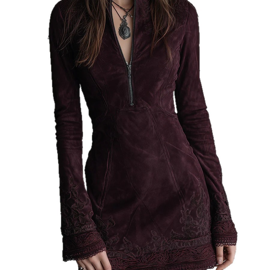 Mini robe Slim à col montant e - Women'S Fashion Quarter Zip avis et prix