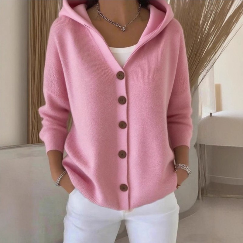 Simple mode tricoté haut à cap - Women'S Fashion Quarter Zip avis et prix