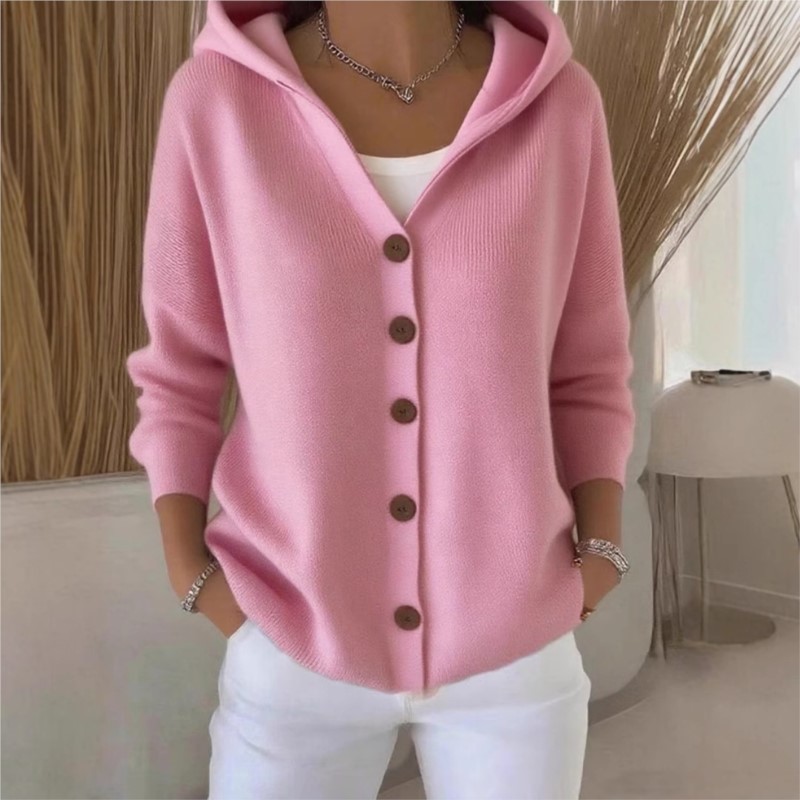 Simple mode tricoté haut à cap - Women'S Fashion Quarter Zip avis et prix