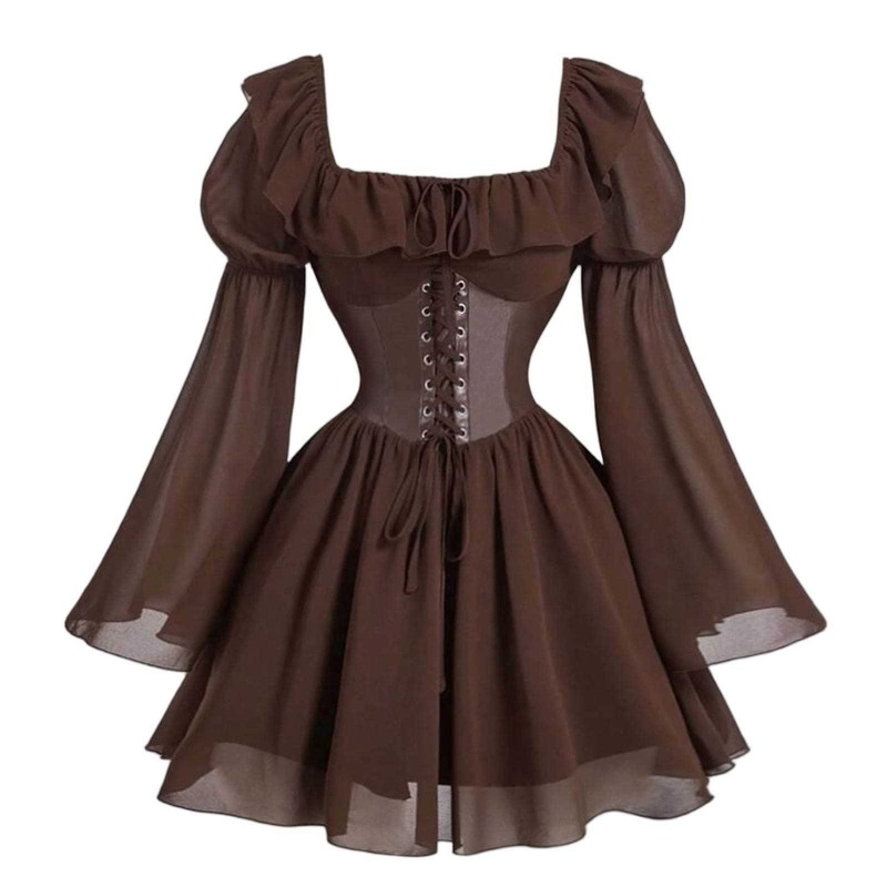 Robe à manches longues pour fe - Women'S Fashion Renaissance Period avis et prix