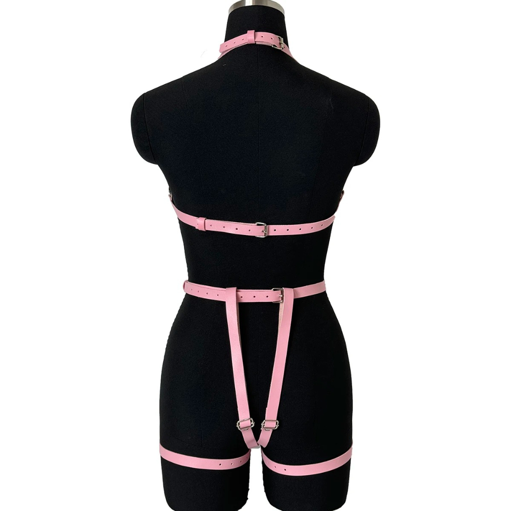 Harnais complet en cuir PU pou - Women'S Fashion Harness avis et prix